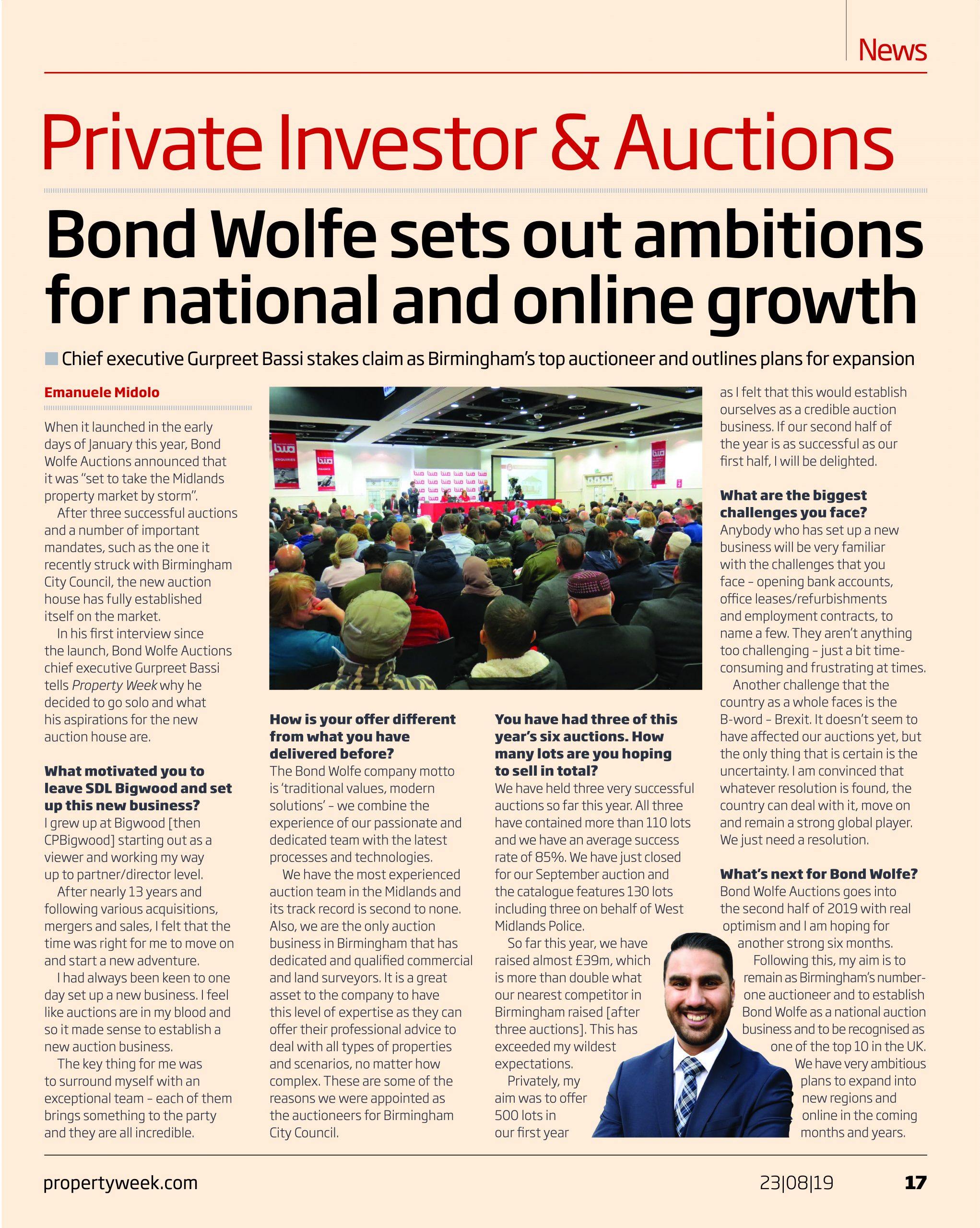 Gurpreet Bassi interview with Property Week