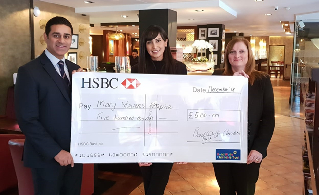 Charitable Trust Mary Stevens Cheque