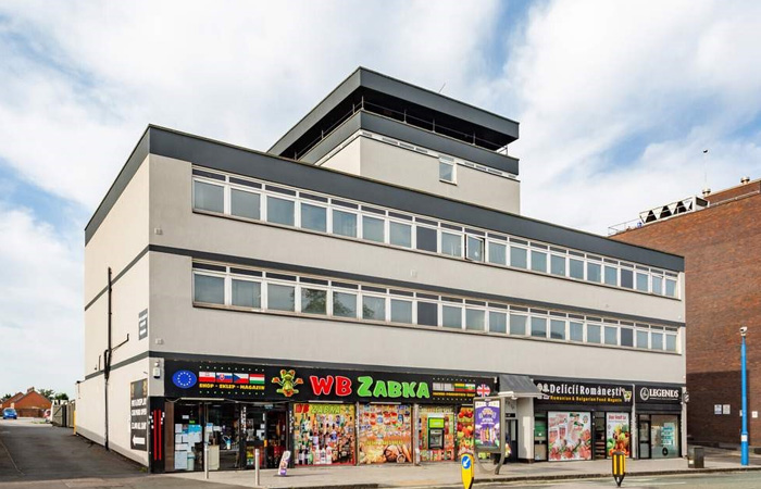 Converted office building, Parham House in West Bromwich let by Bond Wolfe as a residential opportunity