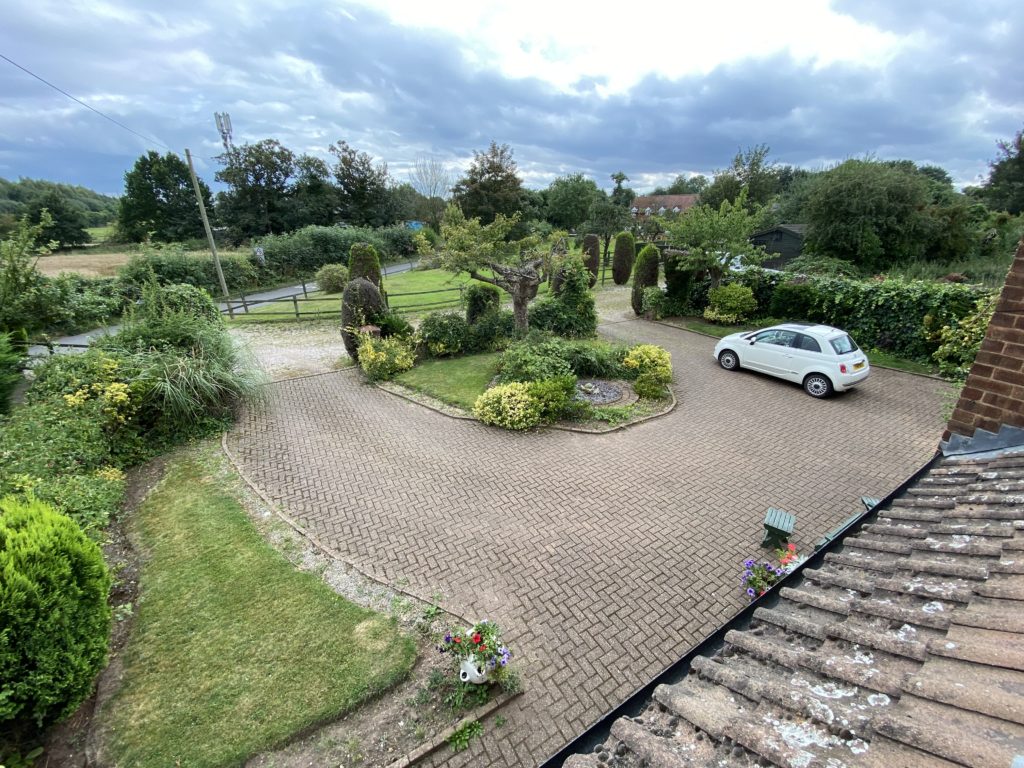 Front garden and driveway Highfield farm